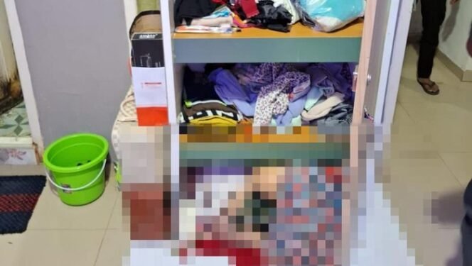 
					Mayat wanita ditemukan dalam lemari kosan di Jambi. (Foto: Istimewa)/