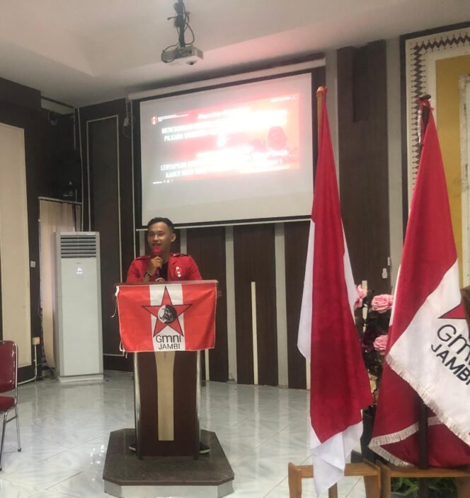 
					Ket Foto :Hendro Silaban Ketua DPC GmnI Jambi
